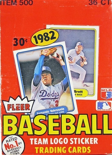 1982 Fleer Baseball Wax Box - 36 Packs