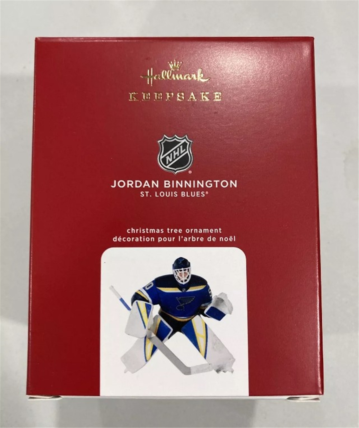 2020 Hallmark Jordan Binnington St. Louis Blues Keepsake Ornament