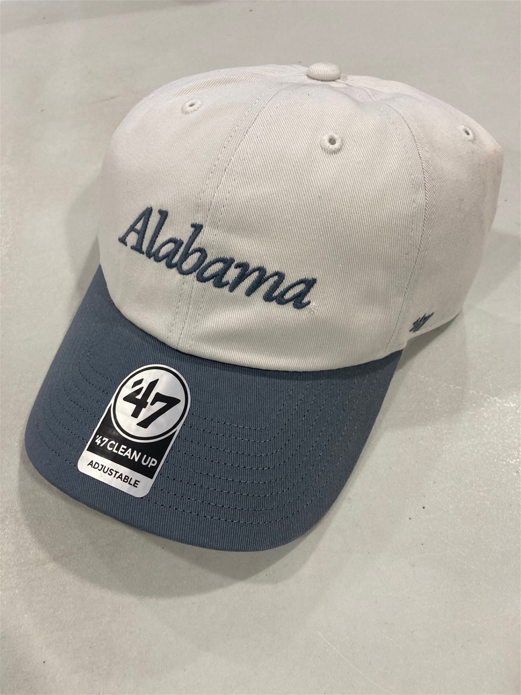 Alabama Crimson Tide NCAA Sandstone Foundation Script Two Tone Clean Up Hat *NEW*