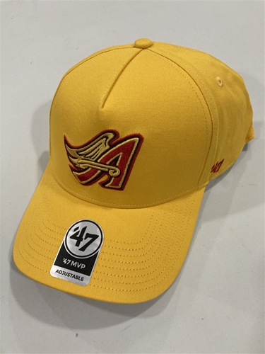 Los Angeles Angels Cooperstown MLB Yellow Gold Sure Shot Two Tone MVP Adjustable Hat