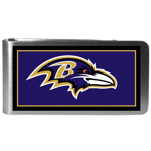 Baltimore Ravens NFL Steel Money Clip