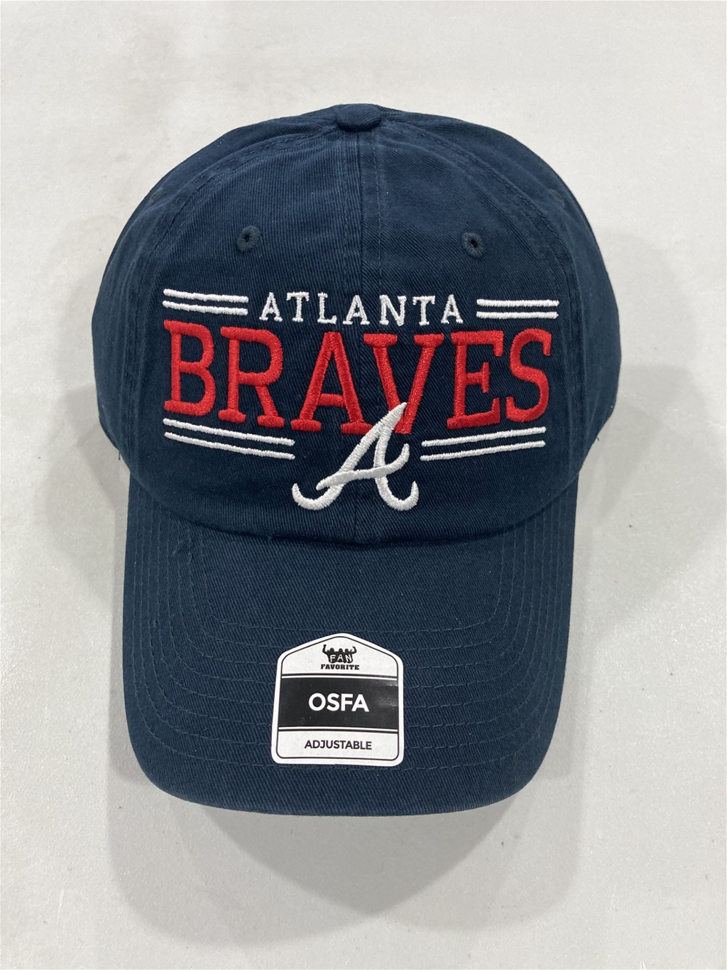 Atlanta Braves MLB Navy Mass Vernon Clean Up Adjustable Hat *NEW*