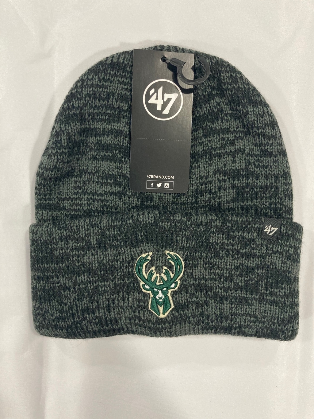 Milwaukee Bucks NBA Black Brain Freeze Knit Cuff *NEW*