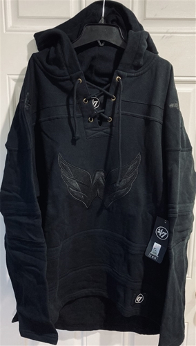Washington Capitals NHL Jet Black Lacer Men's Hoodie - Dozen Lot