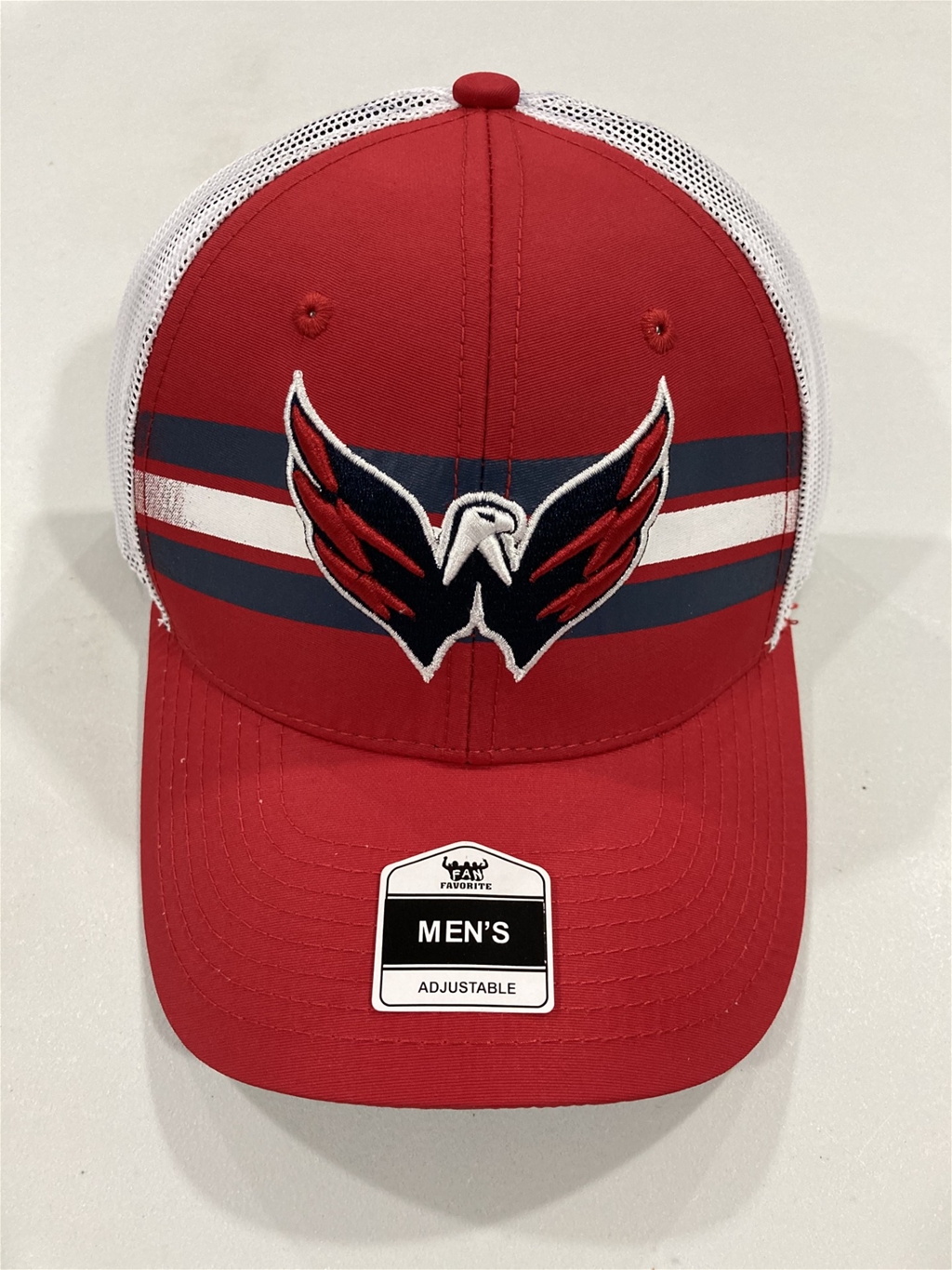 Washington Capitals NHL Red Mass Triple Fade Mesh Snapback Trucker Hat