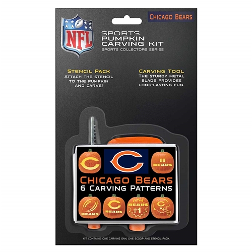 Chicago Bears NFL Team Logo Pumpkin Carving Kit - 12ct Case