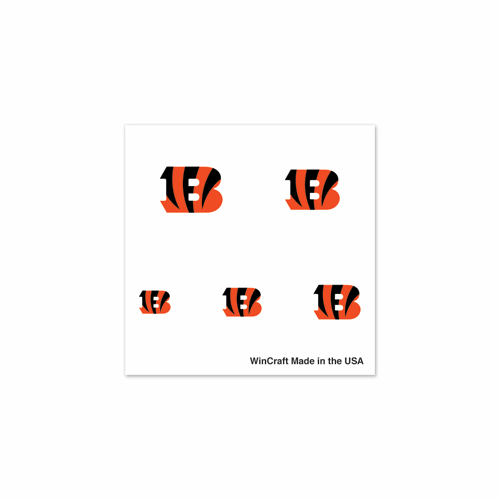Cincinnati Bengals NFL 20 Pack Fingernail Tattoos - 42CT LOT
