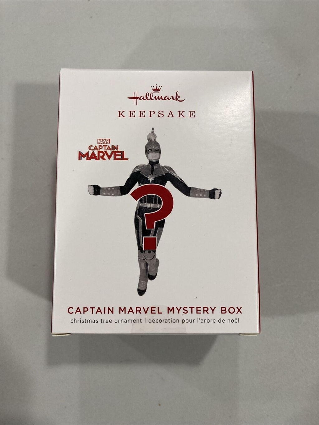 2019 Hallmark Captain Marvel Mystery Box Keepsake Ornament 