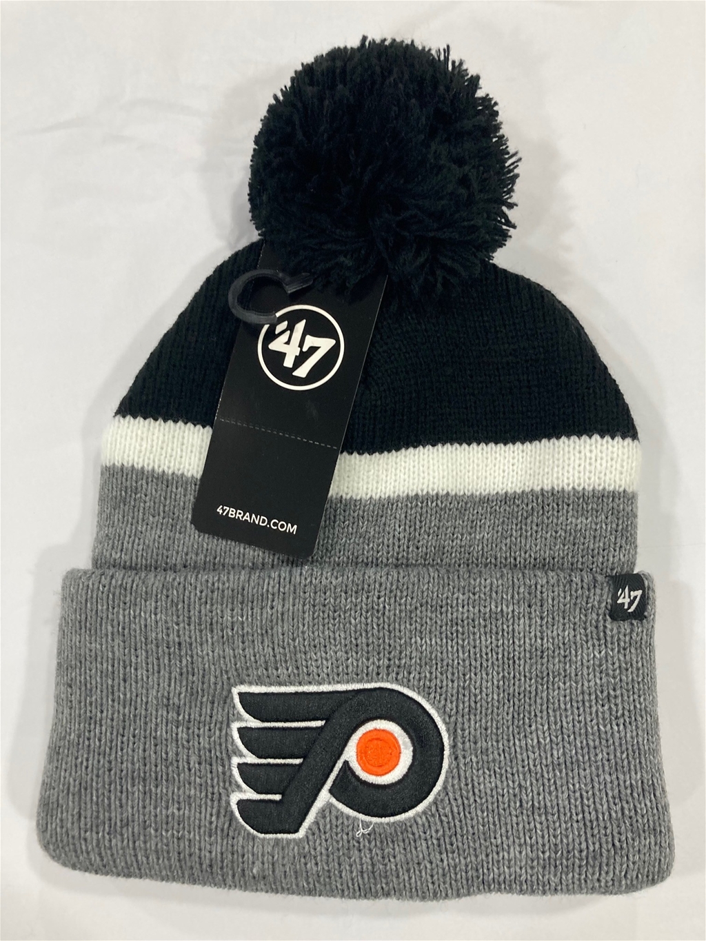 Philadelphia Flyers NHL Black Split Shadow Knit Cuff Pom *NEW*
