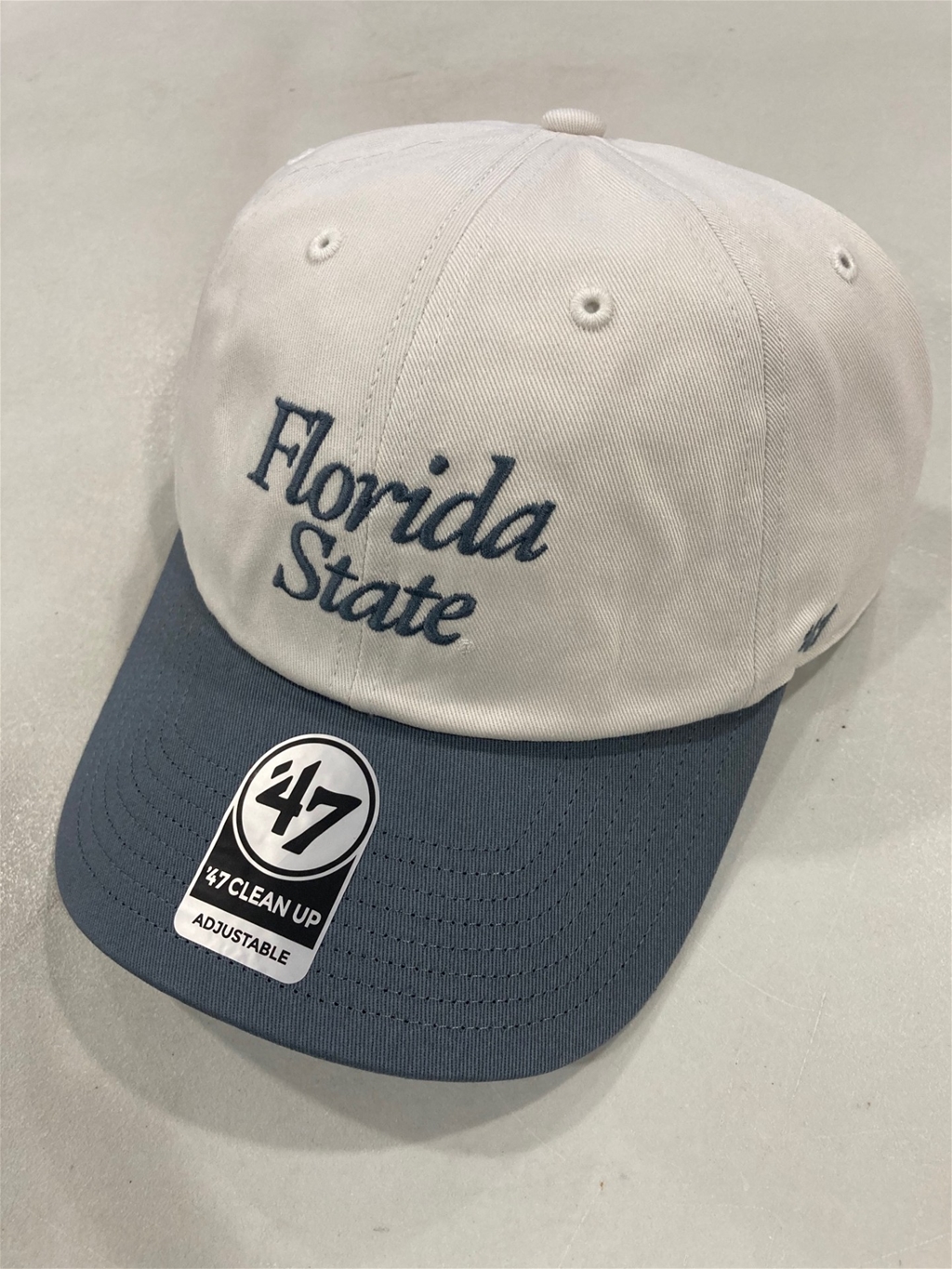 Florida State Seminoles NCAA Sandstone Foundation Script Two Tone Clean Up Hat *NEW*