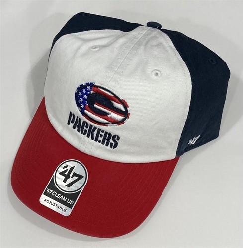 Green Bay Packers NFL Navy Americana Clean Up Adjustable Hat
