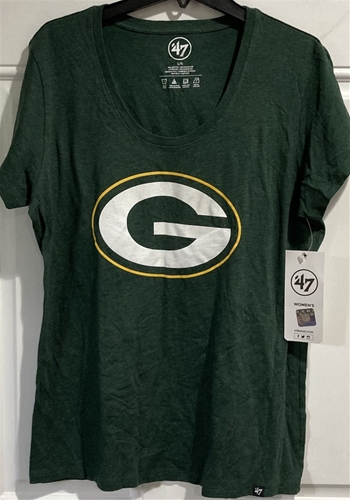 Green Bay Packers NFL Dark Green Women's Scoop Neck Club Tee - Size XL *SALE*