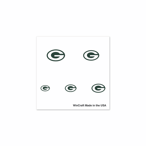 Green Bay Packers NFL 20 Pack Fingernail Tattoos - 230CT LOT