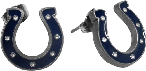 Indianapolis Colts NFL Silver Stud Earrings