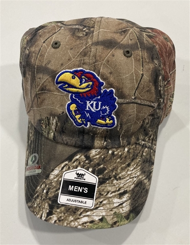 Kansas Jayhawks NCAA Mossy Oak Break Up Country Clean Up Adjustable Hat