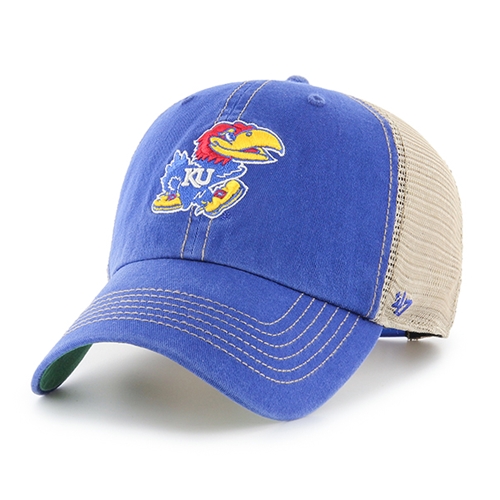 Kansas Jayhawks OHT NCAA Royal Trawler Clean Up Snapback Mesh Hat