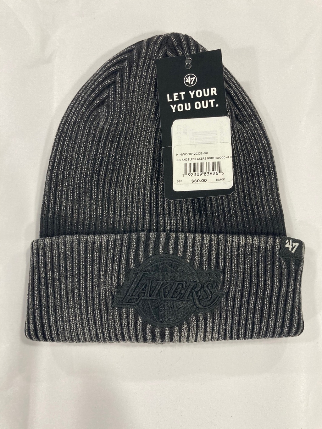 Los Angeles Lakers NBA Black Northwood Knit Cuff *NEW*