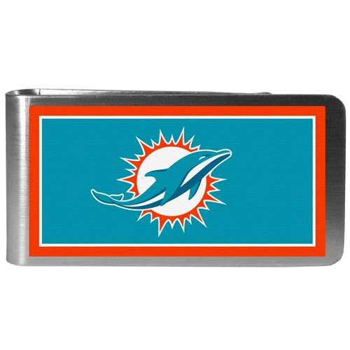 Miami Dolphins NFL Steel Money Clip