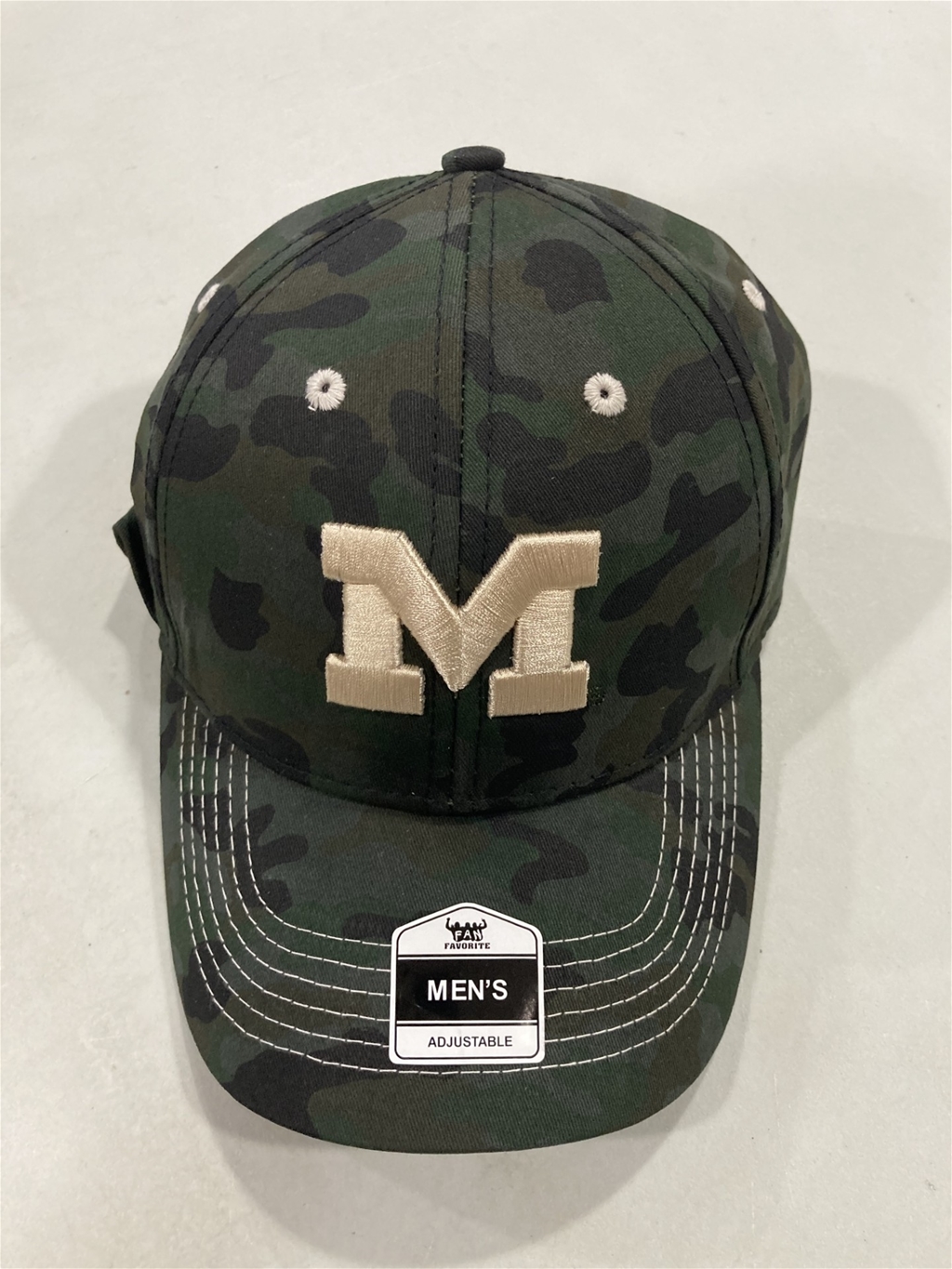 Michigan Wolverines NCAA Camo Mass Comrade MVP Snapback Hat