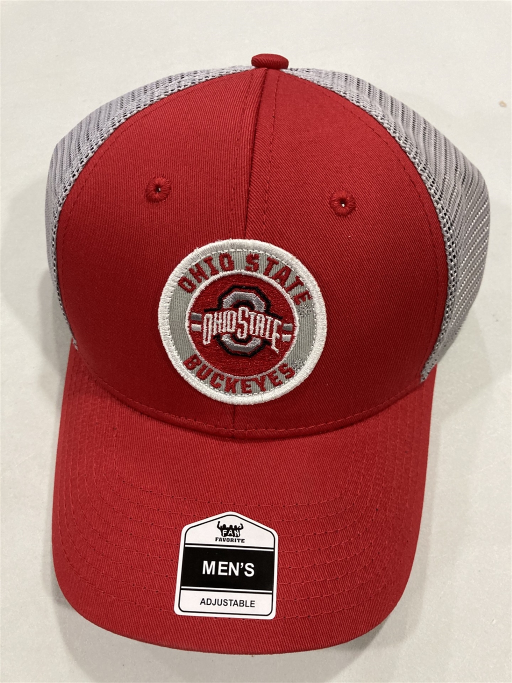 Ohio State Buckeyes NCAA Red Mass Eriksen MVP Mesh Snapback Hat