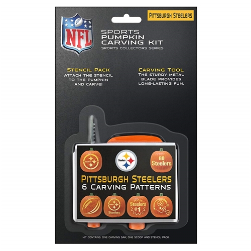 Pittsburgh Steelers NFL Team Logo Pumpkin Carving Kit - 12ct Case