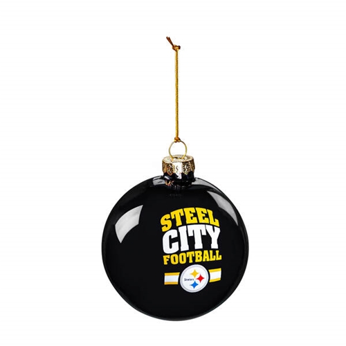 Pittsburgh Steelers NFL Blown Glass Ornament *NEW*