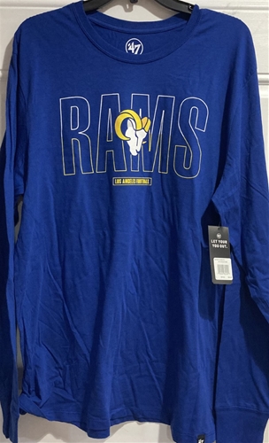 Los Angeles Rams NFL Royal Men's Split Squad Super Rival Long Sleeve Tee - Lot of 12