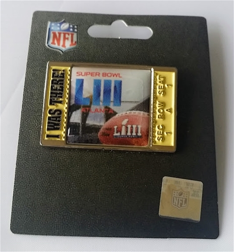 Super Bowl LIII Logo NFL "I was there!" Ticket Collector Pin - 43CT LOT