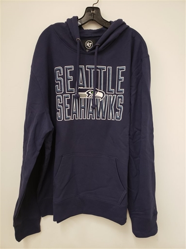 Seattle Seahawks NFL Light Navy Bevel Headline Men's Hoodie - Lot of 17