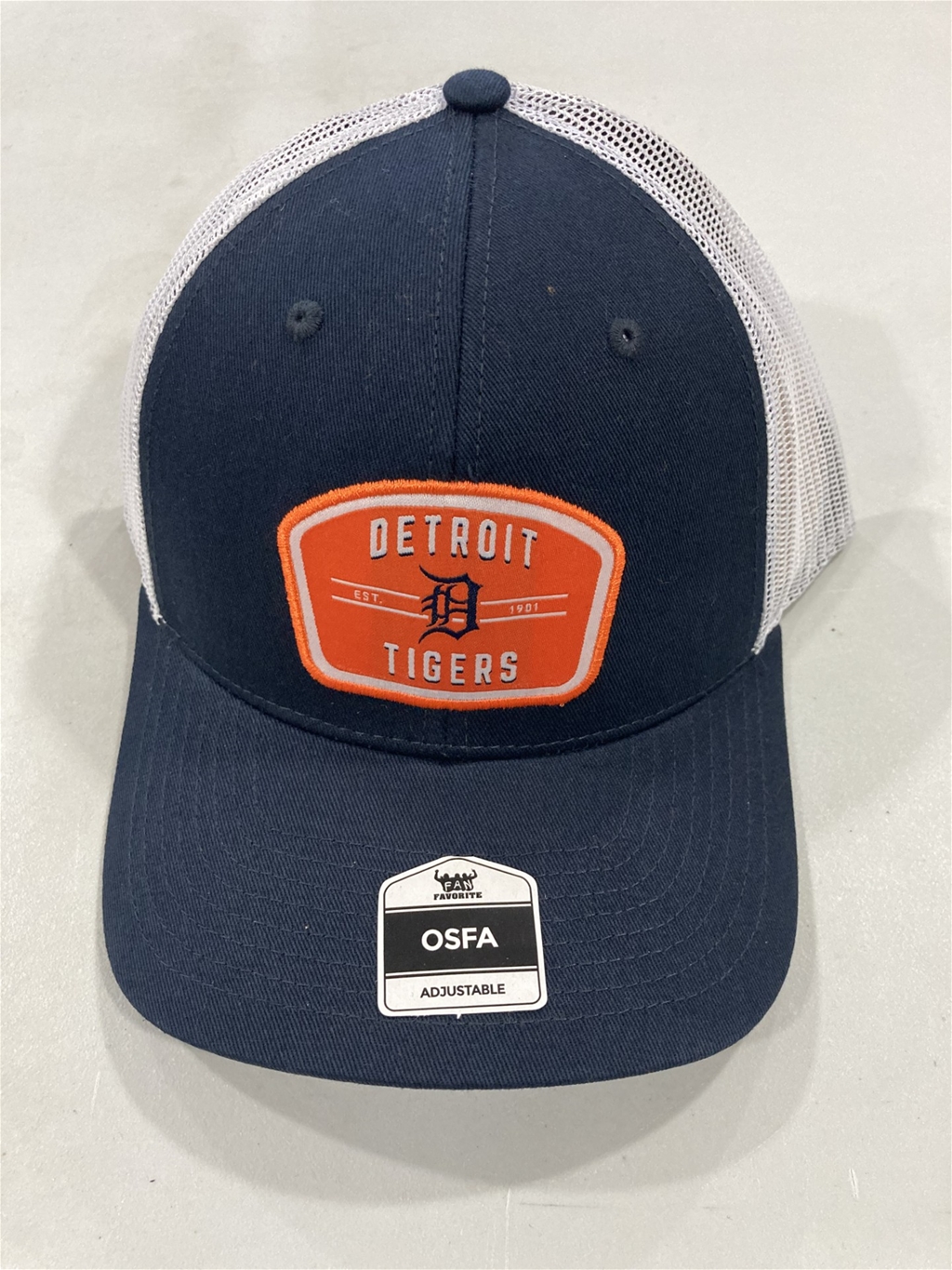 Detroit Tigers MLB Navy Mass Clayford Trucker Snapback Hat *NEW*