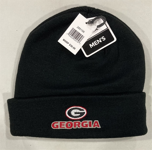 Georgia Bulldogs NCAA Black Mass Knit Cuff Hat