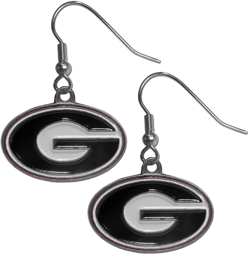 Georgia Bulldogs Logo NCAA Dangle Earrings