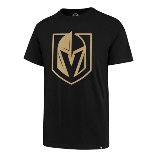 Vegas Golden Knights NHL Jet Black Metallic Hook Super Rival Tee Men's Size S