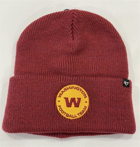 Washington Commanders Legacy NFL Cardinal Brain Freeze Knit Cuffed Cap