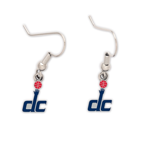 Washington Wizards NBA Silver Dangle Earring